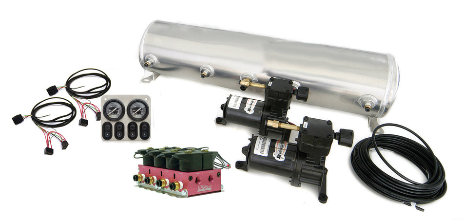 BigRed Analog 4 Way Air Suspension Control System With 5 Gallon Tank.